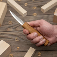 Sloyd Whittling Knife – Long Blade Wood Carving Knife for Roughing & Shaping Wood – C4