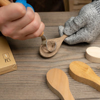 Spoon Carving Blanks Set (4 pcs) for Wood Carving – Mixed Wood (Elm, Walnut, Maple, Alder) – BB3