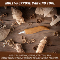 Detail Carving Knife – Wood Carving Knife for Delicate Cuts – C15