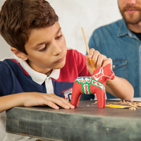 Dala Horse Carving Kit – Complete Starter Whittling Kit for Beginners, Kids & Adults – DIY02