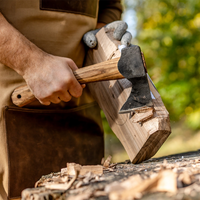 Bushcraft Carving Hatchet – Compact Multi-Purpose Steel Axe for Camping & Woodworking – AX1