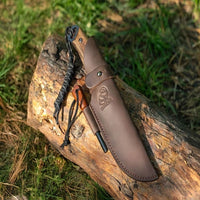 Bushcraft Knife Dusk with Ferro Rod & Sheath