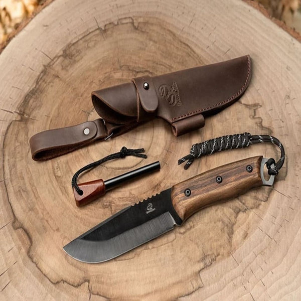 Bushcraft Knife Dusk with Ferro Rod & Sheath