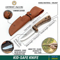 Bushcraft Knife Bundle – Dune, Glacier & Kid, 3 pcs