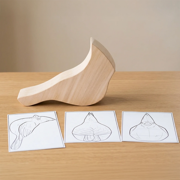 Cardinal Bird Carving Blank for Wood Carving – Pre-Cut Basswood – BIRD_CARDINAL