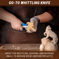 Sloyd Whittling Knife – Carving Knife for Fast Wood Removal & Shaping – C1M