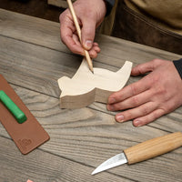 Dala Horse Carving Kit – Complete Starter Whittling Kit for Beginners, Kids & Adults – DIY02