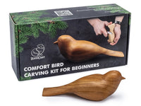 Bird Lover 3-Pack – Comfort Bird Carving Kit + Extra Basswood & Cherry Blocks – BDIY01_BW_BC