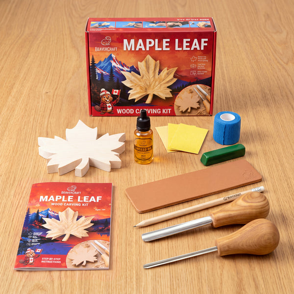 Maple Leaf Relief Carving Kit