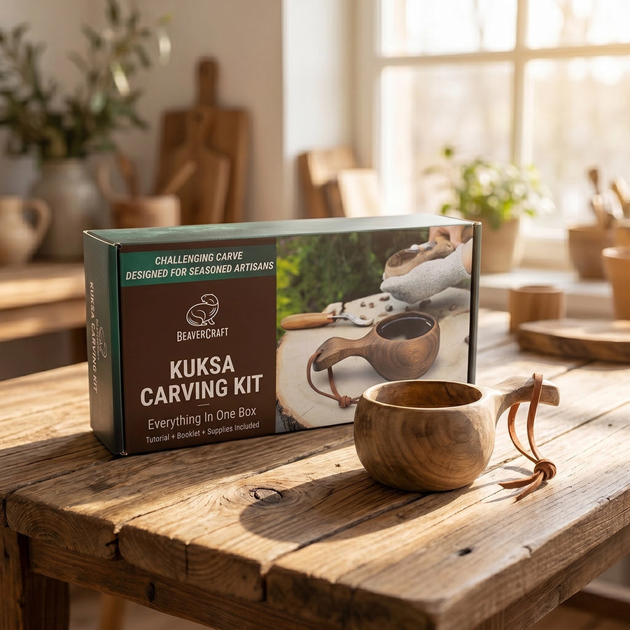 Walnut Kuksa Carving Kit