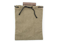 Leather & Canvas Bushcraft Foraging Belt Bag Pouch for Camping – LC_CB_01