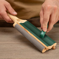 Leather Paddle Strop for Hook Knives & Gouges – Double-Sided Leather Strop with Polishing Compound – LS5P1