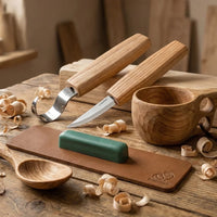 2-Piece Starter Spoon Carving Set – Mini Wood Carving Knife Set for Beginners – S01