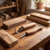 2-Piece Spoon Carving Set for Beginners – Mini Wood Carving Knife Set – S02