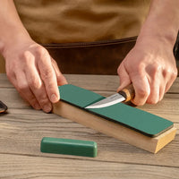 3-Piece Premium Spoon Carving Set – Walnut Handle Wood Carving Tools in Leather Case – S14X