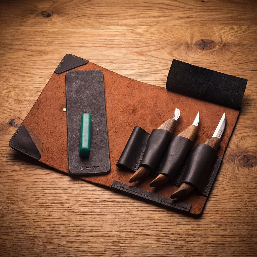 Premium Wood Carving Knife Set, 3 pcs