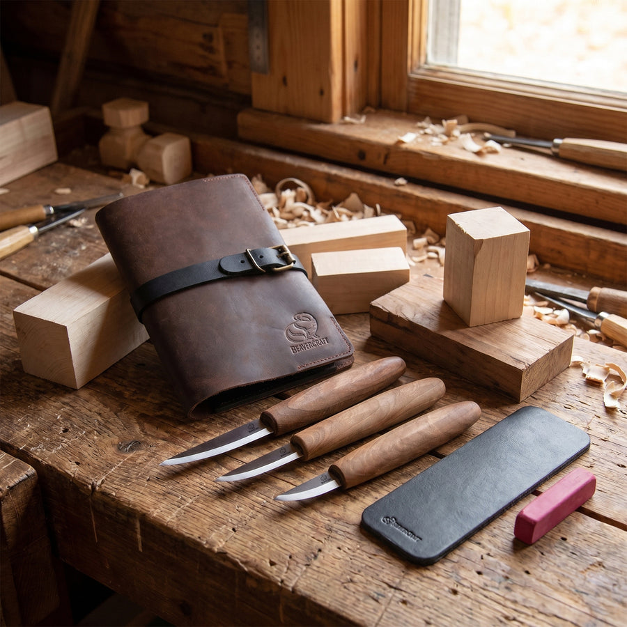 Premium Whittling Knife Set, 3 pcs