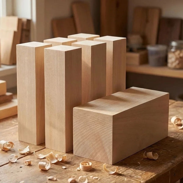 Basswood Carving Block Set, 7 pcs