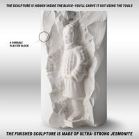 Terracotta Warrior Sculpting Kit – Complete Starter Plaster Carving Kit – DIY_S_WARRIOR