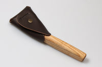 Spoon Carving Knife with Leather Sheath – Single Bevel Hook Knife – 25 mm – SK1S