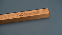 Compact Leather Paddle Strop for Knife Sharpening – One-Sided Leather Strop with Polishing Compound – LS8P1