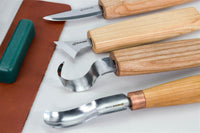 Spoon Carving Set of 4 Tools in a Book Case - S19 book