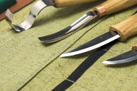 Left-Handed Spoon & Kuksa Carving Tool Set, 4 pcs