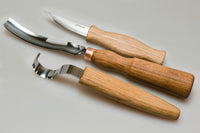 Left-Handed 3-Piece Spoon Carving Tool Set – Wood Carving Set for Spoon, Bowl & Kuksa – S14L
